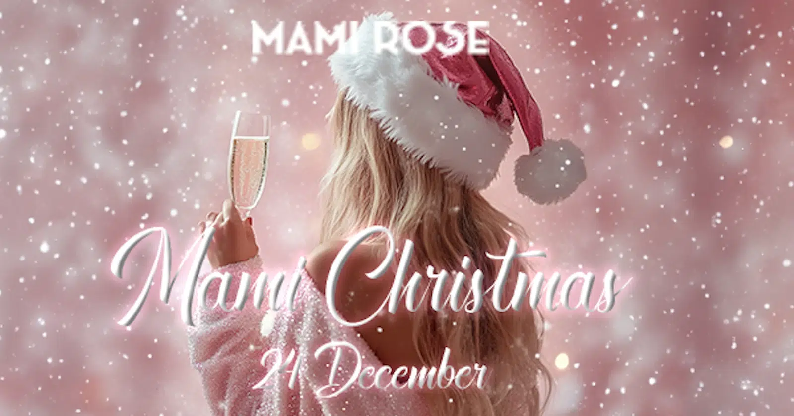 This is Mami Christmas 2024 Banner on 24th December at Mami Rose Restaurant.