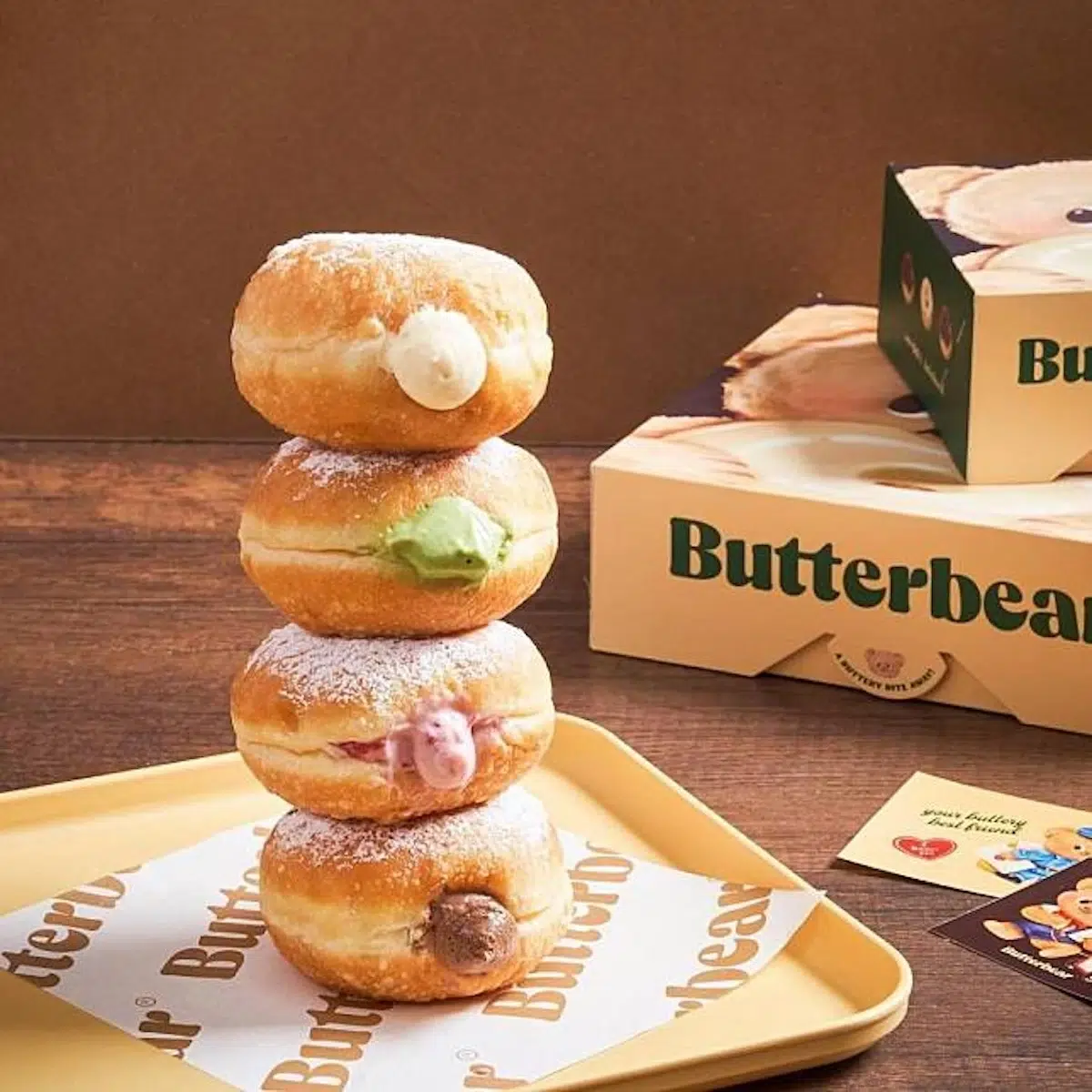 It is Butterbear milk cream donut at Emsphere in Bangkok