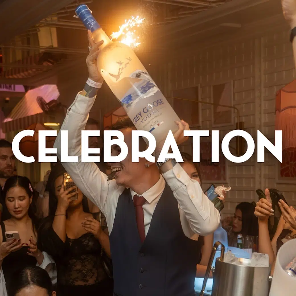 call to action for the celebration menu on Mami Rose restaurant website
