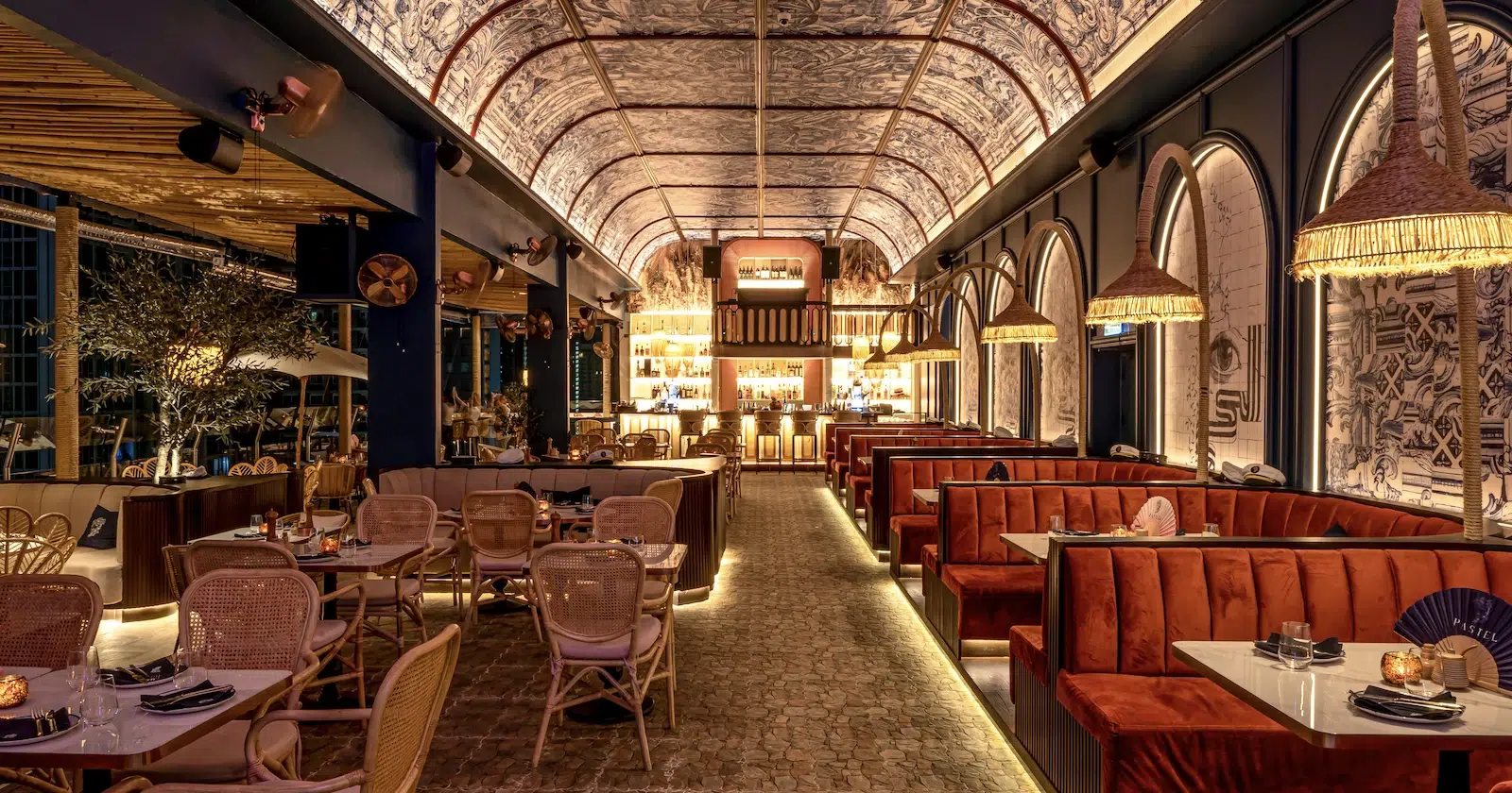 This is the interior of Pastel Rooftop Bar at Bangkok. (feature image)